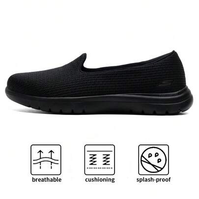 Skechers ON-THE-GO FLEX 女士轻便休闲鞋，透气步行运动鞋，款式 136504-BBK