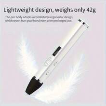 3D 打印笔套装，专业级多功能 DIY 涂鸦艺术创作笔，适用于成人造型、儿童绘画，是生日、圣诞节、万圣节的理想礼物 3D 笔 - 白色 - 查看 9