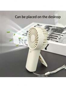 2025 New Handheld Mini Fan, Portable Desktop Fan For Home, Bedroom, Office, Outdoor Use, Requires 2 AAA Batteries (Not Included), Summer Cooling Essential, Holiday Must-Have