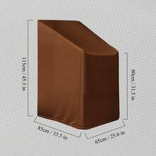 غطاء كرسي خارجي - مقاوم للماء والغبار والطقس - سميك، متعدد الأحجام، قابل للغسيل - مناسب للاستخدام الخارجي/الفناء/الداخلي