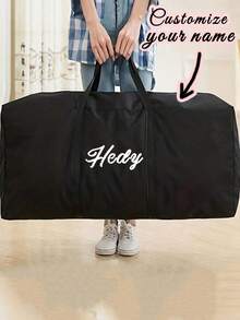 定制旅行行李袋、防潮储物袋、棉被衣物储物袋、超大储物袋、大容量可折叠储物袋、耐用行李袋，配有双拉链和加固手柄，坚固的超大储物袋，适合搬家、旅行和宿舍，适合户外女性男性旅行度假