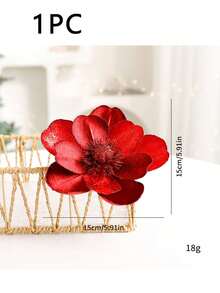 1/2/3 件圣诞闪光人造花圣诞树 DIY 装饰圣诞婚礼节日派对家居花瓶装饰