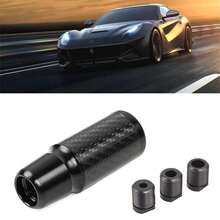 Muge Racing Gear Shift Knob (Black) – 5-Speed Universal Aluminum Stick | With 3 Adapters - Black - View 1