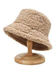 قبعة شتوية فرائية جديدة للنساء، قبعة بيني سميكة من الفرو المنغولي ذات لون أحادي موضة أوروبية وأمريكية للخريف/الشتاء متعددة الاستخدامات