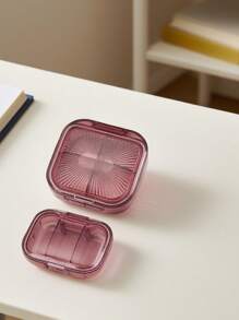 Portable Weekly Pill Box Large Size Waterproof Airtight Medicine Storage Case For Daily Morning, Noon And Night, Compact