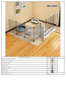 Easy Install Indoor Cat Fence, Home Use Rabbit Fence, Dog Cage, Cat Game Fence, Cat Gate, Cat Cage - Multicolor - View 18