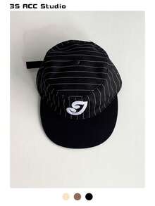 优雅英伦风复古格纹平顶帽，豹纹平檐高端刺绣棒球帽，网红同款，秋冬文艺范儿十足，时尚软顶鸭舌帽，大头很讨喜 - 平頂 - 查看 22