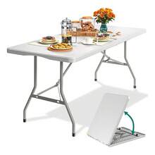 Practical Double Aluminum Table 120x60 Mor Camping And Events - Multicolor - Ver 5