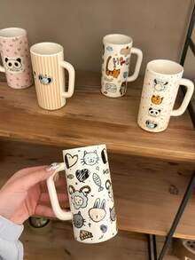 Elegant Lily Of The Valley Pattern Cup, Saucer And Spoon Set - Suitable For Coffee, Afternoon Tea, Home Use, Holiday And Wedding Gifts - Multicolor - View 6