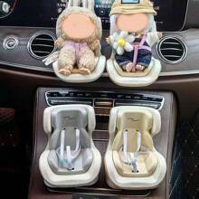 Doll Safety Seat, Suitable For Labubu, Car Seat Air Outlet Ornaments, Safety Seat Model Ornaments Toys, Doll Decoration, Car Interior Ornaments