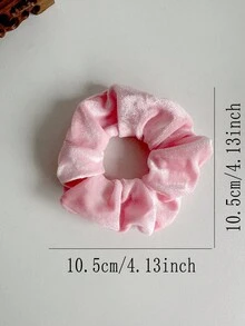12pcs/Set Women's Solid Color Velvet Scrunchies, Versatile Hair Accessories For Autumn/Winter, Washing Face, Hair Ties, Scrunchy Hair Ties, Sport, Home Beauty Women Accessory Gifts Ponytail Head Accessories Elastic Band Hair Rubber Bands,Travel,Birthday - Multicolor - View 4