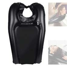 Inflatable Shampoo Basin, Portable Lightweight Hair Washing Tray For Elderly And Pregnant Women, Quick Inflate Deflate PVC Pad For Chair Use