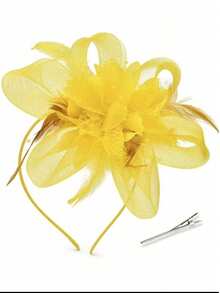 D EXCEED 1/2 PCS Vintage 1920s Beaded Fascinator Hat For Women - Art Decor Headpiece With Lace & Feathers | Gatsby Tea Parties, Weddings, Derby & Opera Events | Mother's Day, Bridal Shower, Teacher Gift Idea Valentine's Day Accessories - European and American Fashion Headwear - View 7