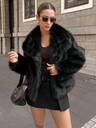 女士假皮草外套