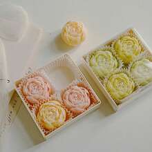 4pcs/Set Creative Rose Scented Candle Set - Perfect Valentine's Day Gift, Birthday Present & Souvenir