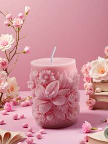 Một chiếc nến chạm khắc tinh xảo lãng mạn, được trang trí bằng họa tiết hoa nổi tuyệt đẹp, tạo nên bầu không khí ngọt ngào cho đám cưới. Màu hồng và trắng đan xen, tượng trưng cho tình yêu, và hình dáng bông hoa ba chiều mang đến cảm giác ấm áp và trang trọng cho đám cưới, giúp tình yêu được truyền tải qua ánh nến. Mang lại sự ấm áp cho không gian cưới và chứng kiến hành trình hạnh phúc mới của đôi vợ chồng mới cưới. - nến chạm khắc - Xem 12