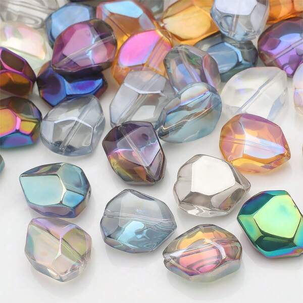 Approx. 20pcs, 12*15mm Center Hole Natural Stones