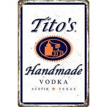 Handmade Vodka For Tito Tin Metal Sign Man Cave Vintage Shop Sign Wall Decor 8X12Inch.Jpg - 20*30公分(8*12吋) - 查看 1