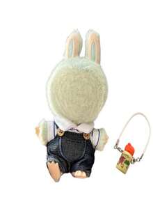 1 طقم ملابس + 1 إكسسوار صغير، لدمية بلوش مقاس 15/17 سم، إكسسوار دمية حقيبة ظهر سلسلة مفاتيح قابلة للتغيير، بدون دمية