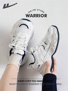 WARRIOR Warrior Comfortable Street Style Chunky Shoes For WomenSpring And SummerComfortable Running Shoes Modest Style Casual Yet Sleek Sneakers Applicable Throughout The Year Wear-Resisting All-Day Wear Training Sneakers