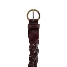 CTM Women's Leather Braided Skinny Casual Belt, Available In Brown, White,  One Size Leather Casual And Jean Belts - 棕色 - 查看 3