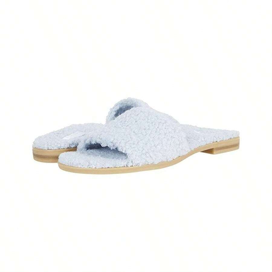 Vionic Demi Sandals Women's US 6 Blue Shearling Comfort Slip On Slide JOBB1988 - Blue - View 1