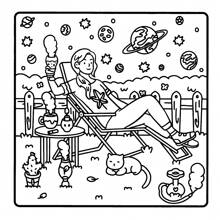 时刻：成人 - 放松涂色书卷2——在舒适的烟雾中放松身心，享受耳机禅意与色彩，回到学校。学校用品，绘画，万圣节，圣诞节