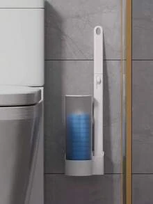 Bộ cọ và miếng bọt biển vệ sinh, làm bằng nhựa polypropylene, thích hợp cho gia đình và khách sạn, làm sạch kỹ lưỡng, dễ vệ sinh, phụ kiện phòng tắm thiết yếu, tiện lợi khi sử dụng. - Nhiều màu - Xem 5