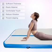 Shoze Air Floor Mat 10ft Tumbling Mat Inflatable Gymnastics Mat Thick With Pump For Youth/Adults - Blue with Pump - View 3