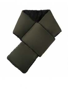 1 Pc Women's Autumn And Winter Warm Scarf, Windproof And Cold Proof Neck Scarf For Travel, Men's Solid Color Thick Neck Cover