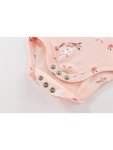 3件套时尚圣诞新生女童长袖连体衣套装秋冬 - 彩色 - 查看 7