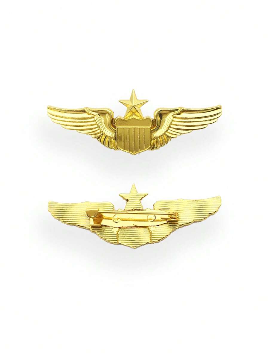 1pc Eagle Element Pilot Style Pins, Also As Pins For Backpack Or Button Pins, Cute Clothing & Bag Accessories