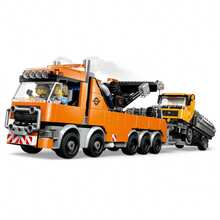 LEGO 城市重型救援拖车带起重机积木玩具 - 适合男孩和女孩的自卸卡车和拖车玩具，适合 8 岁以上 - 儿童角色扮演游戏套装 - 生日和节日礼物 - 60467 - 60467 - 查看 4