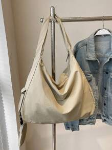 Geantă crossbody simplă, de înaltă calitate, cu capacitate mare, culoare solidă versatilă, cu portofel mic pentru monede de aceeași culoare, geantă unică casual și foarte atractivă pentru femei, potrivită pentru naveta la serviciu și cumpărături.