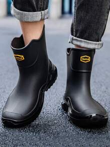 Fesd Ts 德国风格男士短款雨靴，防滑橡胶靴，适用于厨房工作、洗车、露营、钓鱼等户外活动、防水运动户外沙滩 TPR（热塑性橡胶）家用雨鞋、工作鞋，适合所有季节