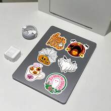 50张万圣节贴纸，卡通行李涂鸦，滑板，笔记本装饰贴 - 彩色 - 查看 10