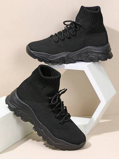 男士休闲百搭舒适黑色一脚蹬袜子鞋，易于穿脱，防滑且宽大，适合度假、返校季、节日礼物