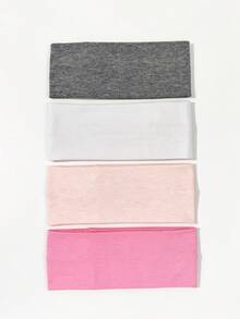 8pcs/Set Solid Color Breathable Moisture-Wicking Sports Headbands, Suitable For Gym, Workouts, Running, And Daily Wear Hair Band Turban Headband Sweatband, Hairband Fall Winter Hair Accessories For Women For Vacation Outfits Woman Elegant Scarf Women Bandanas Soft Headwrap