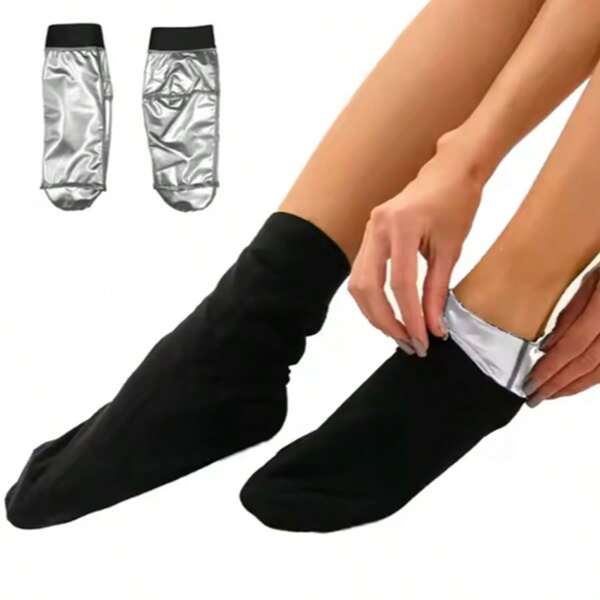 1 Pair Sauna Sweat Socks, Suitable For Summer And Autumn, Sweat-Inducing Socks To Help Foot Perspiration
