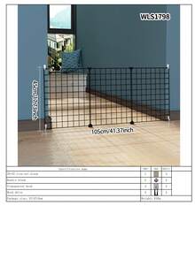 宠物门免钻狗栅栏围栏室内小型犬泰迪柯基犬防护栅栏隔离门笼子