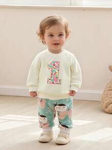 Newborn Baby Sweatshirts - 米色 - 查看 4