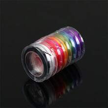 1/2 cuộn dây đàn hồi xâu hạt cầu vồng, dây vòng tay co giãn 50m/10m, dây đàn hồi cầu vồng bền bỉ dùng để làm đồ trang sức tự làm, vòng cổ, xâu hạt và đồ thủ công trang trí Giáng sinh - dây đàn hồi - Xem 19