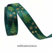 1 rotolo di nastro natalizio per confezioni regalo, nastro glitterato natalizio con motivi di schiaccianoci, renne natalizie, campanelli, 5 iarde per fai da te, artigianato, vacanze, festival natalizi, ghirlande natalizie, decorazioni per la casa e feste, decorazioni natalizie, pigiami natalizi, regali di Natale, decorazioni natalizie - Multicolore - Visualizzare 14