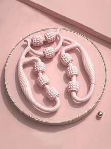 1pc 9-Wheel Leg Massager, Rolling Leg Clamp, Relieve Muscle, Unblock Meridians, Kneading Relaxation, Roller Design, Suitable For School, Back To School, Travel, Travel Essential, Home Essential, Spa, Massage Tool, Massage, Massager, Spa