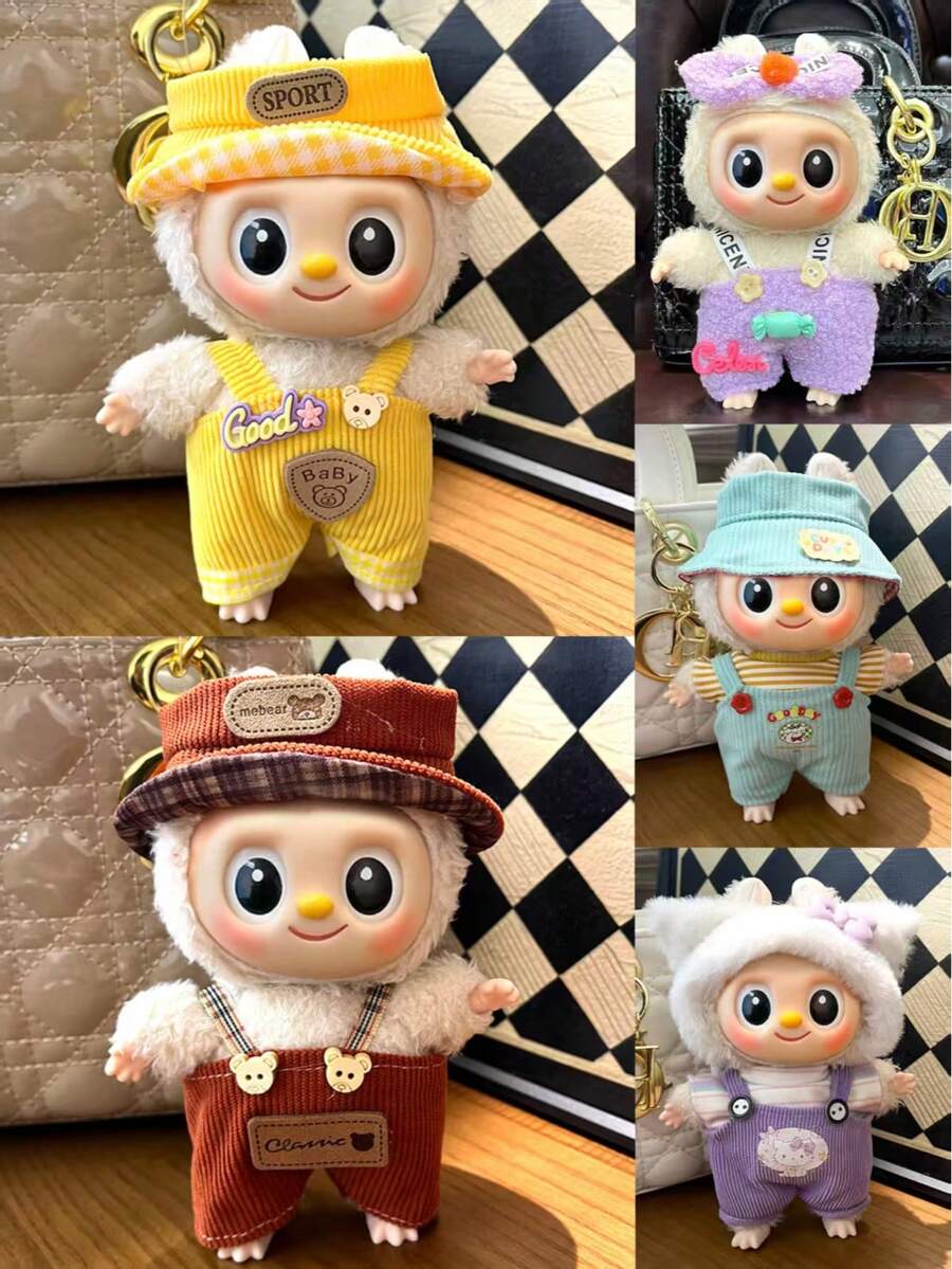 仅 1 件衣服，适合 La Bubu 娃娃衣服，适合第一代、第二代、第三代 17 厘米娃娃