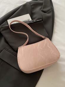2025 New Pearl Chain Crossbody Bag, Women's Shoulder Bag, Compact Minimalist Commuter Bag, Sweet & Cute Summer Square Bag - Pink - View 10