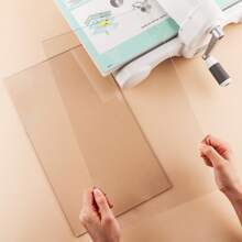 CYFUN DESIGN 1 对 8.9 X 6.1 X 0.12 英寸 / 15 X 8.8 X 0.12 英寸 / 12.7 X 8.8 X 0.12 英寸透明聚碳酸酯塑料切割板，适用于模切机