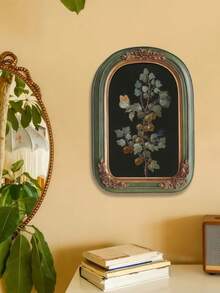 1pc Vintage European Style Resin Carved Decorative Photo Frame, Classical Retro Home Decor Gift, Birthday/Graduation Present - Multicolor - View 6