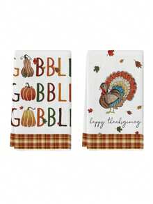 2 Pcs Black And White Line Pumpkin Dish Towels Polka Dot Pumpkin Bow Black And White Buffalo Plaid Thanksgiving Maple Leaf Turkey Pattern Kitchen Towels Farmhouse Autumn Thanksgiving Halloween Decorative Tea Towels Kitchen Drying Hand Towels For Kitchen Dining Table