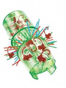 1 set Juego de mesa de color aleatorio - Juguete interactivo de mono voltereta escalando árbol, juego de batalla multijugador (algunas piezas se envían al azar)